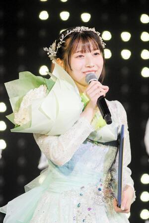 卒業公演に出演した安部若菜（Ｃ）ＮＭＢ４８
