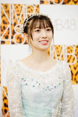 卒業公演後、取材に応じた安部若菜（Ｃ）ＮＭＢ４８