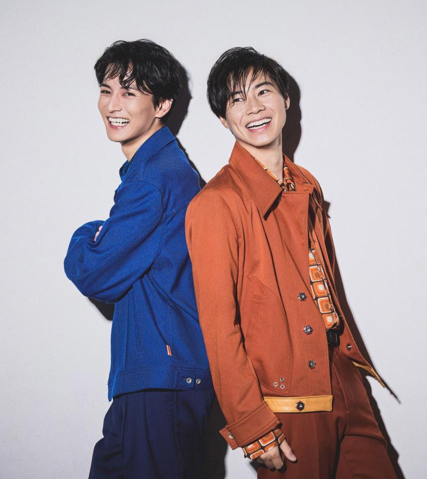 福田響志氏の初演出舞台「Ｔｈｅ　Ｆｏｕｒ　ｏｆ　Ｕｓ」に出演する渡邊圭祐（左）、戸塚純貴