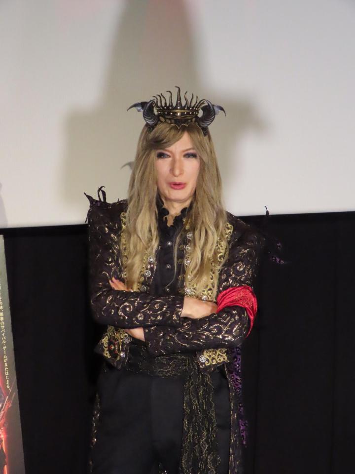 試写会に出席したダミアン浜田