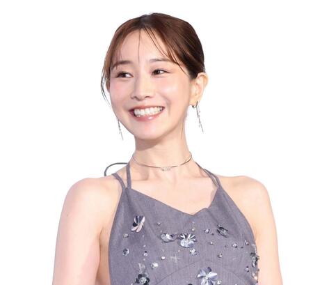 結婚発表後初めて報道陣の前に姿を見せた田中みな実（撮影・伊藤笙子）