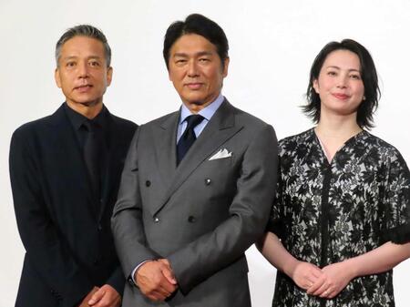 　（左から）勝村政信、高橋克典、美村里江