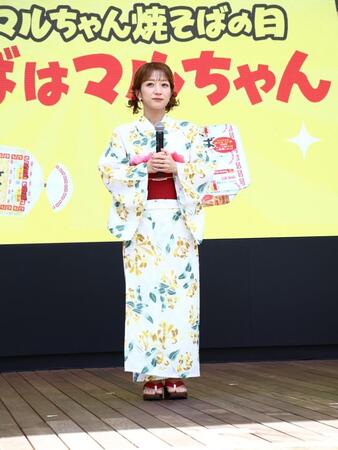 「焼きそばはマルちゃん　２０２６」発表会に登壇した辻希美