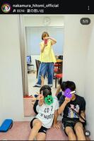 中村仁美のインスタグラム＠ｎａｋａｍｕｒａ＿ｈｉｔｏｍｉ＿ｏｆｆｉｃｉａｌ（８月４日付）より