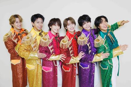 全国ツアー初日を迎えたＭＡＴＳＵＲＩの（左から）渡辺真、橋爪健二、小野寺翼、松岡卓弥、鈴木渉、柳田優樹＝名古屋・Ｎｉｔｅｒｒａ日本特殊陶業市民会館ビレッジホール