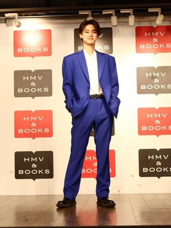 初写真集「翔想（かけるおもい）」発売記念取材会に出席したＧＥＮＩＣ・雨宮翔＝ＨＭＶ＆ＢＯＯＫＳ　ＳＨＩＢＵＹＡ