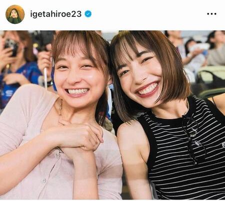 井桁弘恵のインスタグラム＠ｉｇｅｔａｈｉｒｏｅ２３（８月７日付）より 