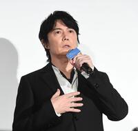熱い思いを語る福山雅治（撮影・園田高夫）