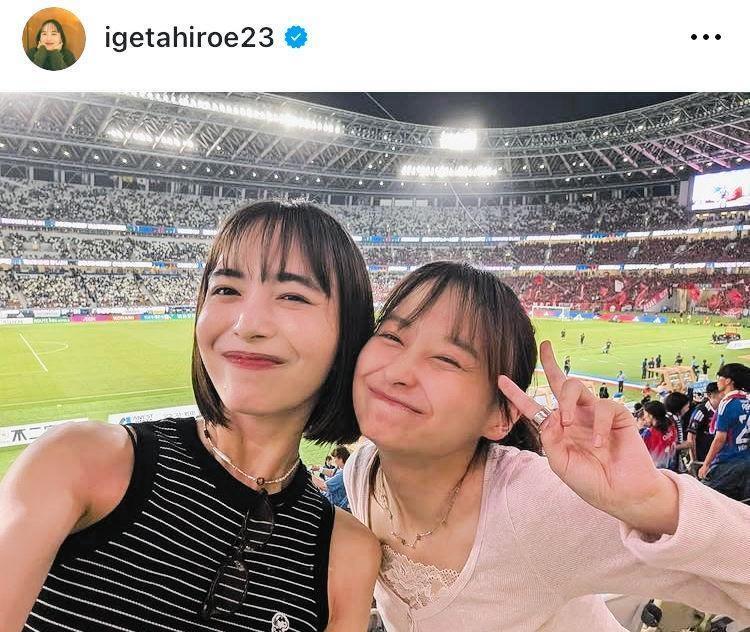 井桁弘恵のインスタグラム＠ｉｇｅｔａｈｉｒｏｅ２３（８月７日付）より 