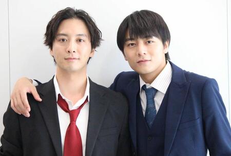 俳優として新境地に挑む思いを明かした渡部秀（左）と齋藤璃佑