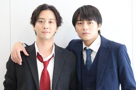 俳優として新境地に挑む思いを明かした渡部秀（左）と齋藤璃佑