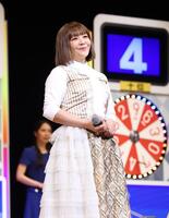 登壇した華原朋美（撮影・石井剣太郎）