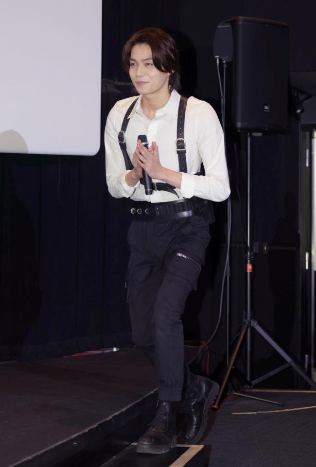 登壇する今井竜太郎（撮影・吉澤敬太）