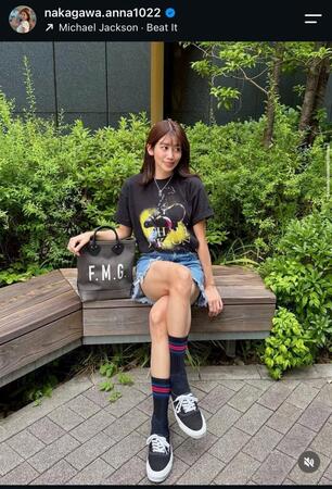 中川安奈のインスタグラム＠ｎａｋａｇａｗａ．ａｎｎａ１０２２から