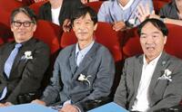 イベントに出席した（左から）生瀬勝久、堺雅人、きたろう
