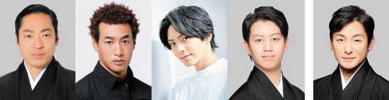 「はたらく細胞」に出演する（左から）市川中車、関口メンディー、石川凌雅、中村壱太郎、片岡愛之助　