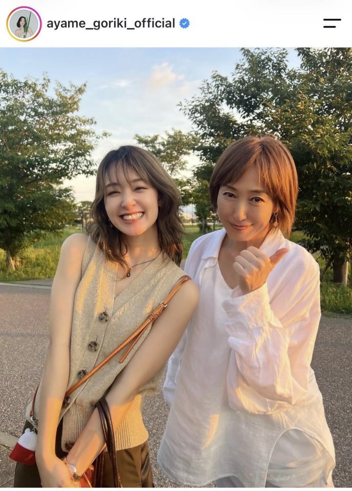 剛力彩芽インスタグラム＠ayame_goriki_officialから（８月１４日付）