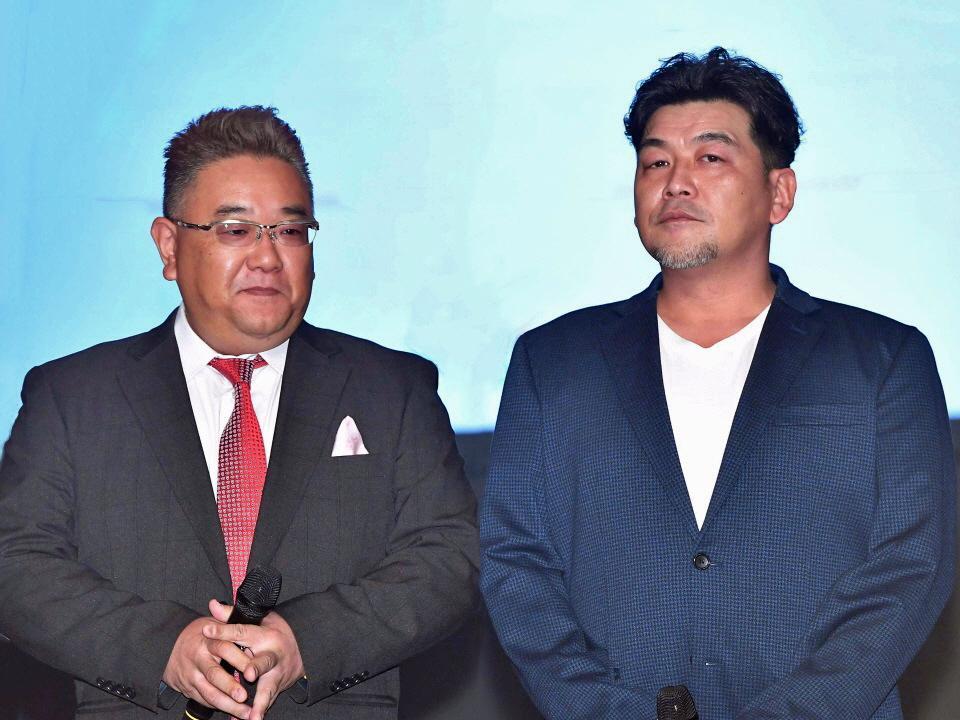 サンドウィッチマン・伊達みきお（左）と富澤たけし