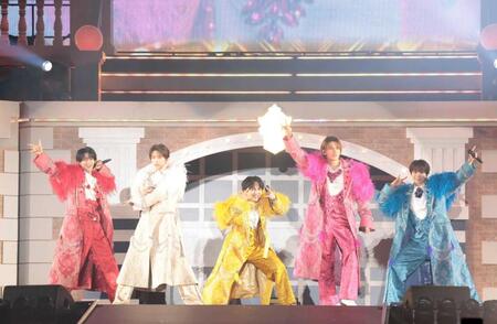 Ｍ！ＬＫの（左から）曽野舜太、山中柔太朗、吉田仁人、佐野勇斗、塩﨑太智　