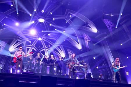 夏恒例のライブイベントを開催したＴＨＥ　ＡＬＦＥＥの（左から）桜井賢、坂崎幸之助、高見沢俊彦