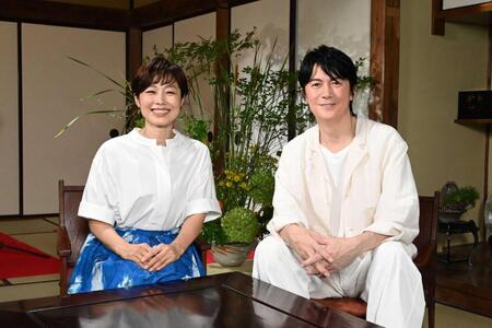 「有働Ｔｉｍｅｓ」で共演した有働由美子（左）と福山雅治　