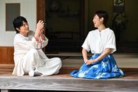 テレビ朝日系「有働Ｔｉｍｅｓ」で共演した福山雅治（左）と有働由美子