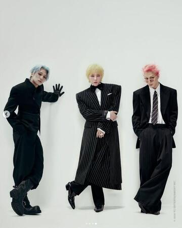ＢＩＧＢＡＮＧの公式インスタグラム＠ｂｉｇｂａｎｇ＿２ｘｘ６より（左から）Ｄ-ＬＩＴＥ、Ｇ-ＤＲＡＧＯＮ、ＳＯＬ
