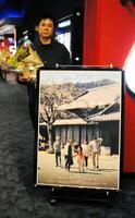 自主映画「レンタル家族」の舞台あいさつを行った上坂龍之介監督