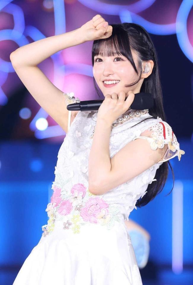 聖地でパフォーマンスした乃木坂４６の一ノ瀬美空　（Ｃ）乃木坂４６ＬＬＣ　