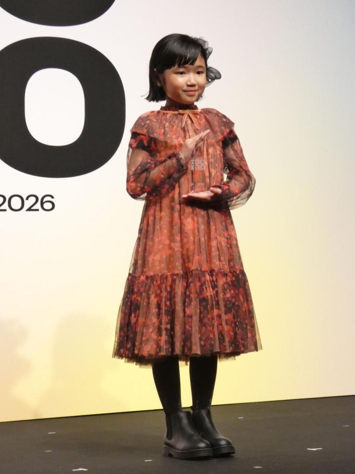 日本版「世界を変える３０歳未満の３０人」に選ばれ、セレモニーに出席した永尾柚乃