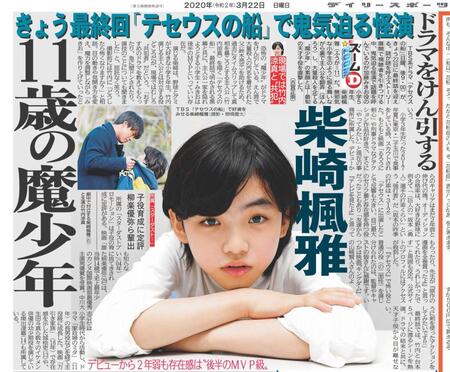 ６年前にも同じポーズ（２０２０年３月２２日のデイリースポーツ）