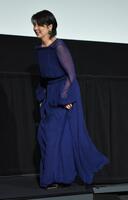 舞台あいさつに登壇する松たか子（撮影・千葉大輝）