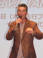 試写会に登場したパンツェッタ・ジローラモ（２７日）
