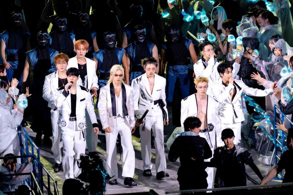 国立競技場でのライブを行ったＳｔｒａｙ　Ｋｉｄｓ（撮影：田中聖太郎写真事務所）