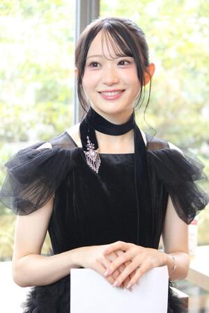 取材に応じるＲａｉｎ　Ｔｒｅｅの橋本真希