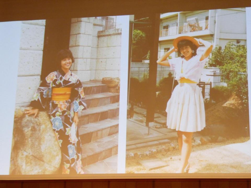 ティーン時代の沢口靖子、左は１７歳、右は１８歳の時の写真