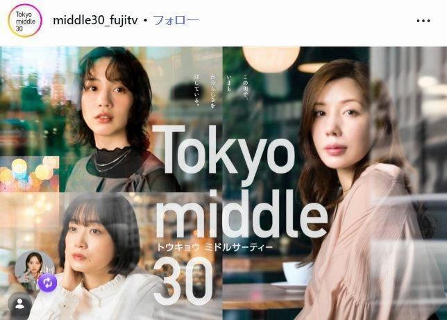 フジテレビ「Ｔｏｋｙｏ　ｍｉｄｄｌｅ　３０」インスタグラム＠ｍｉｄｄｌｅ３０＿ｆｕｊｉｔｖ