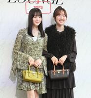 ポップアップイベントに登場した本田紗来（左）と本田望（撮影・堀内翔）