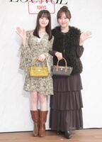 ポップアップイベントに登場した本田紗来（左）と本田望結（撮影・堀内翔）