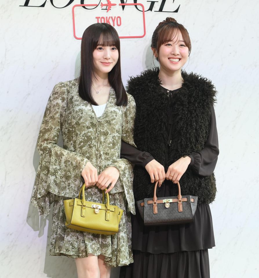 ポップアップイベントに登場した本田紗来（左）と本田望（撮影・堀内翔）
