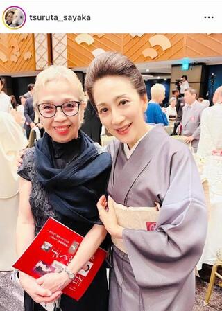 沢田雅美と。鶴田さやかのインスタグラム＠ｔｓｕｒｕｔａ＿ｓａｙａｋａより 