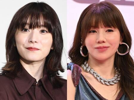 松岡茉優（左）と仲里依紗