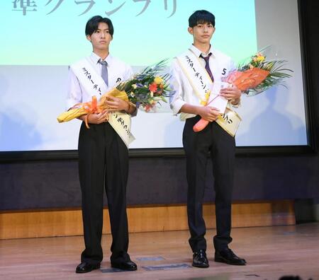 準グランプリの（左）橋本偉史とグランプリに輝いた（右）鈴木康聖（撮影・千葉大輝）