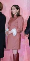 お腹がふっくらした田中みな実（撮影・金田祐二）