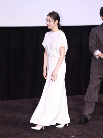 降壇する広瀬アリス（撮影・石井剣太郎）