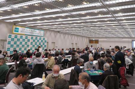 今年３月に開催した「明治安田杯　健康麻将全国大会」