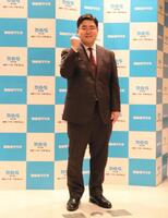 会見に出席したＭＢＳ福島暢啓アナウンサー
