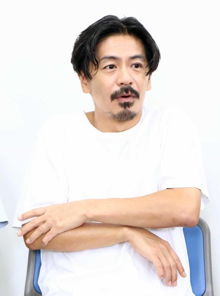 合同取材会に出席した森田剛