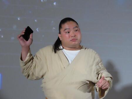 体験型イベントに出席した富栄ドラム