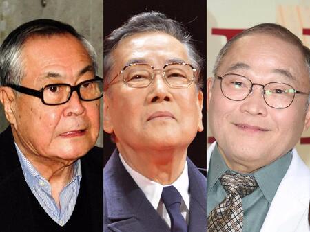 （左から）小野武彦、北村総一朗、斉藤暁